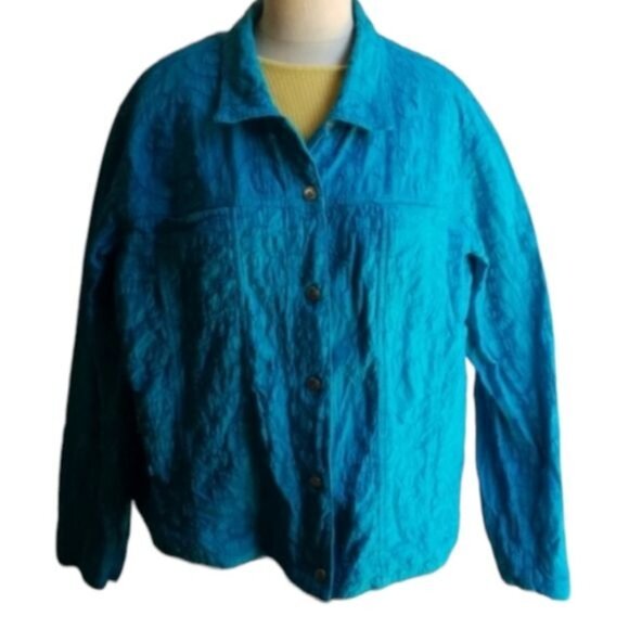 Chico's Blouse Shirt Top Long Sleeve Button Up Women's SIZE Extra LARGE WOMAN'S - Picture 2 of 8